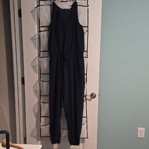 CAbi Dark Blue Sleeveless Jumpsuit